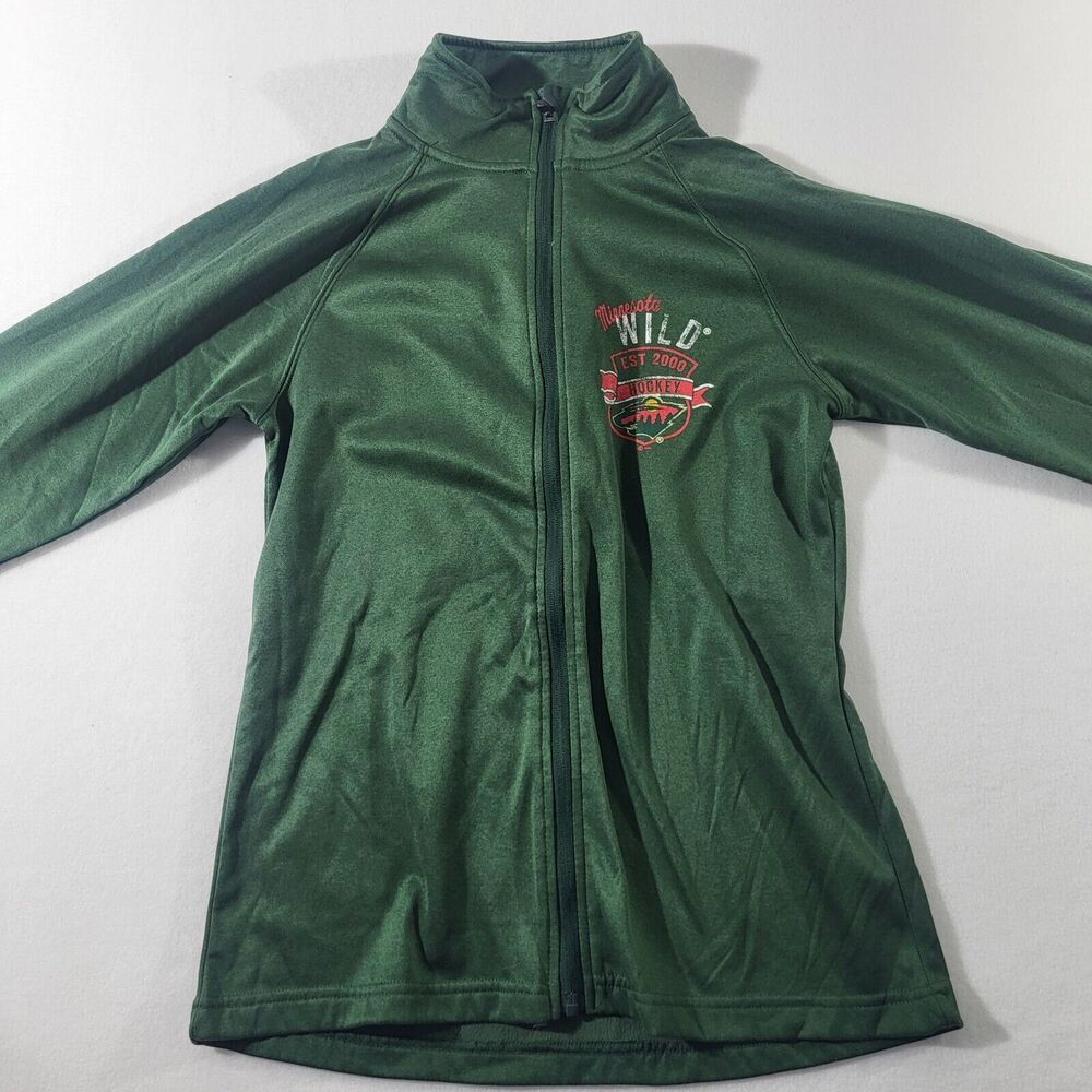 Minnesota Wild Knights Apparel Full Zip Long Sleeve Jacket M 8/10 Youth